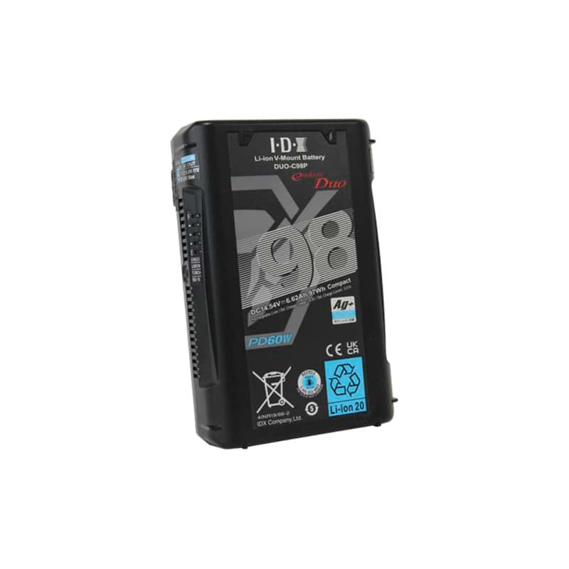 Vマウントタイプリチウムイオンバッテリー IDX DUO-C98P